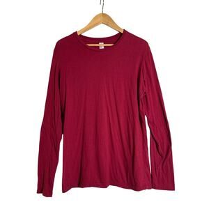 Pimatee by Pima Apparel Women’s Long Sleeve T-Shirt Burgundy 100% Cotton Sz XXL